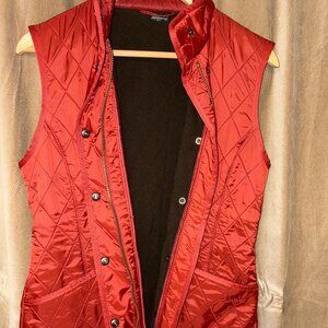 Red Barbour Wray Gilet quilted vest